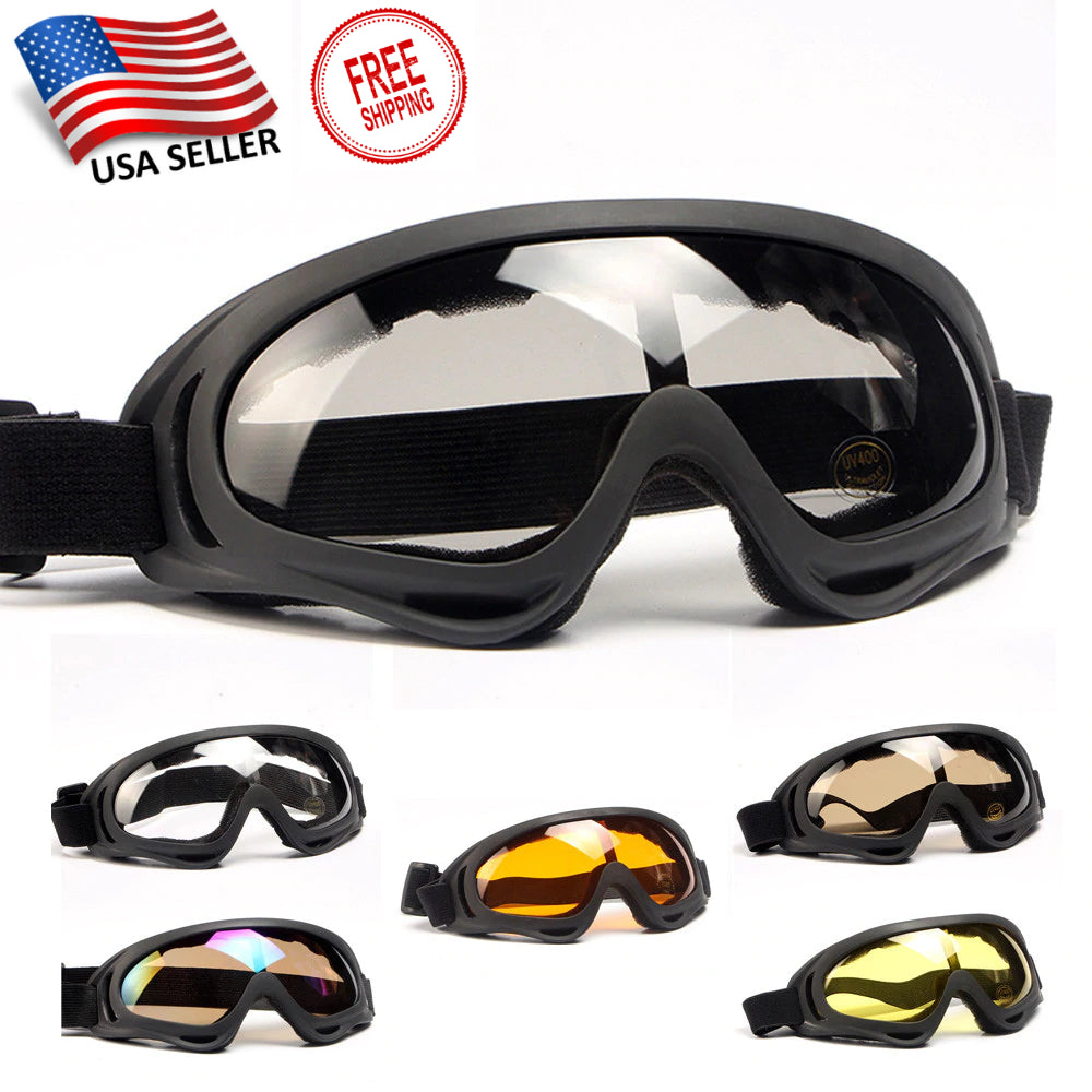 Adults Winter Snow Sports Goggles Ski Snowmobile Snowboard Skate Glasses Eyewear