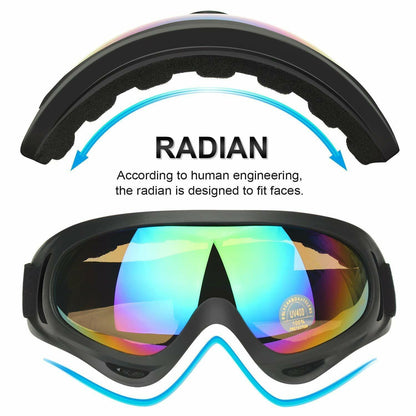 Adults Winter Snow Sports Goggles Ski Snowmobile Snowboard Skate Glasses Eyewear
