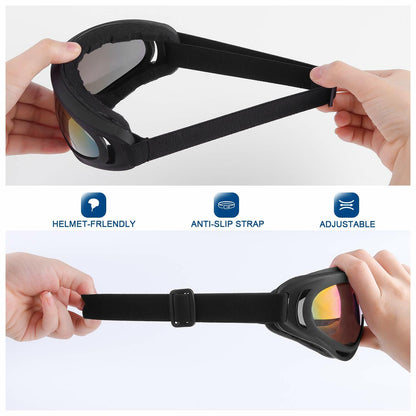 Adults Winter Snow Sports Goggles Ski Snowmobile Snowboard Skate Glasses Eyewear